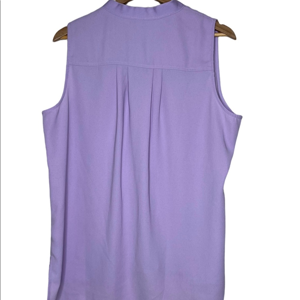 Lane Bryant Sleeveless Beaded Blouse Lavender Size 18 - Picture 2 of 3